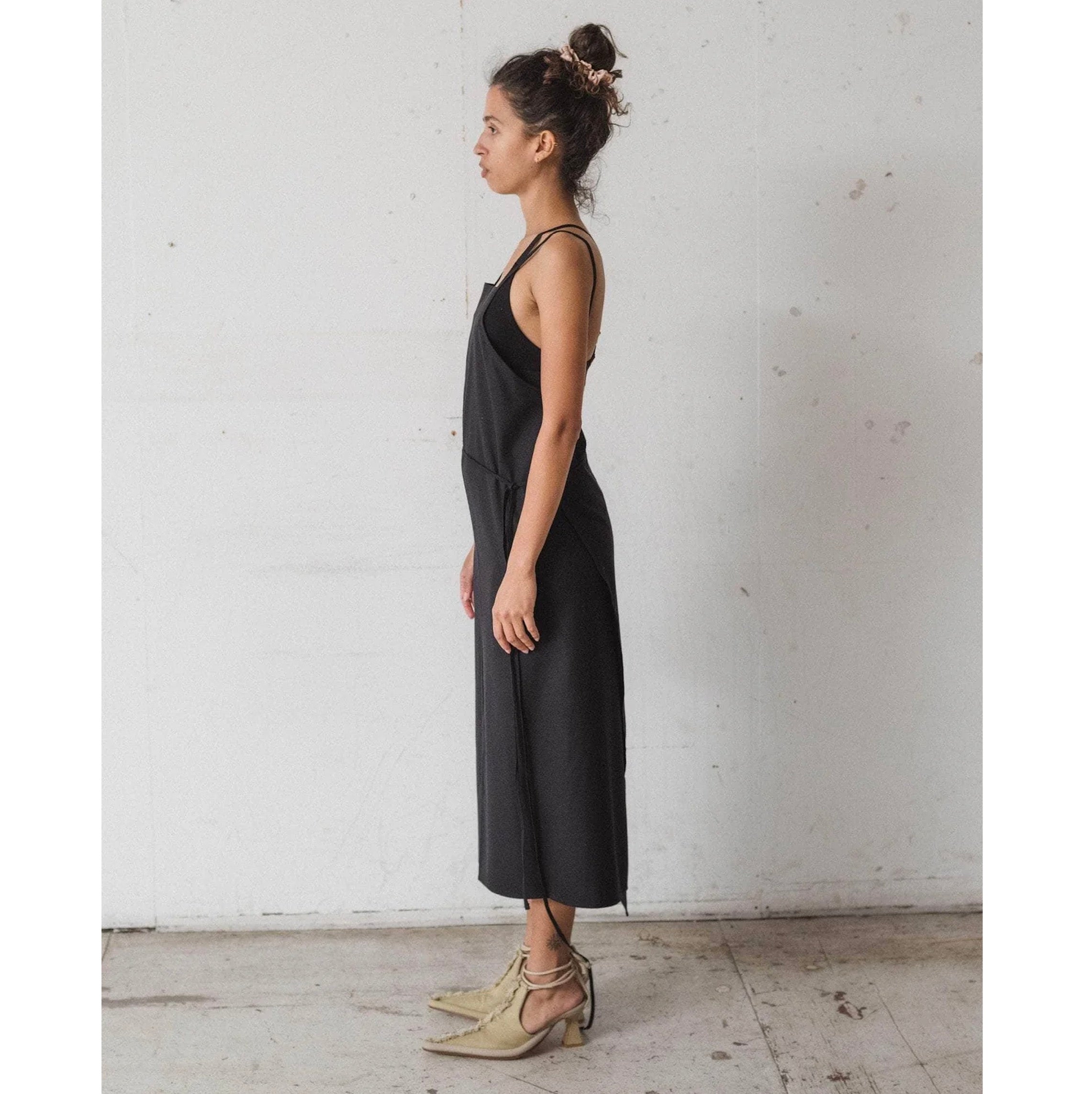 Baserange エプロンワンピース YUMI APRON DRESS Baserange ベースレンジ シルク ユミ エプロンドレス エプロン