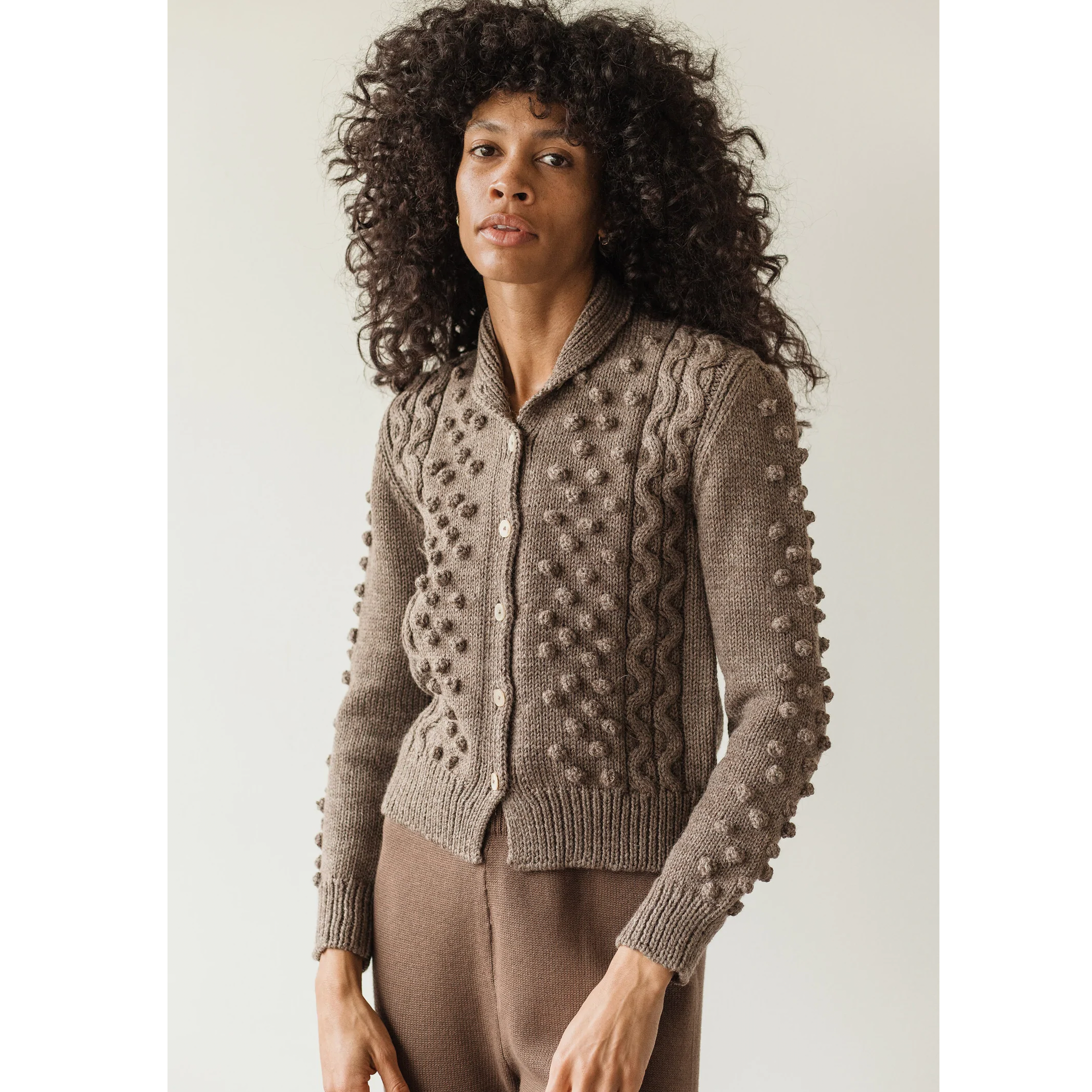 First Rite Bobble Cardigan COMMONER